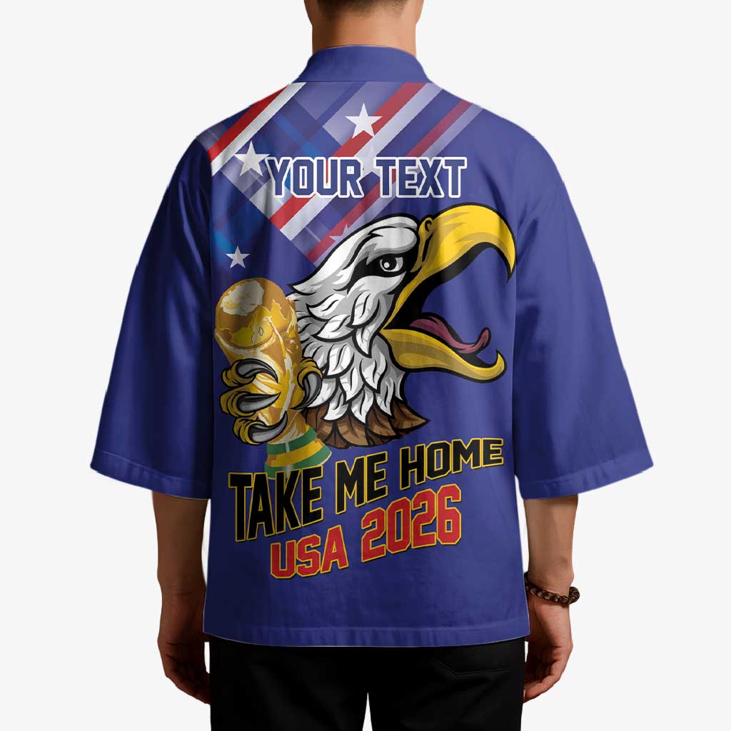 United States 2026 Personalized Kimono Take Me Home Soccer Blue
