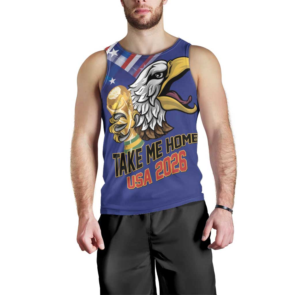 United States 2026 Personalized Men Tank Top Take Me Home Soccer Blue