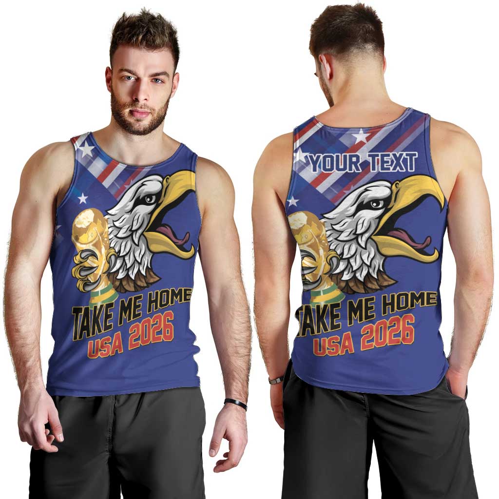 United States 2026 Personalized Men Tank Top Take Me Home Soccer Blue