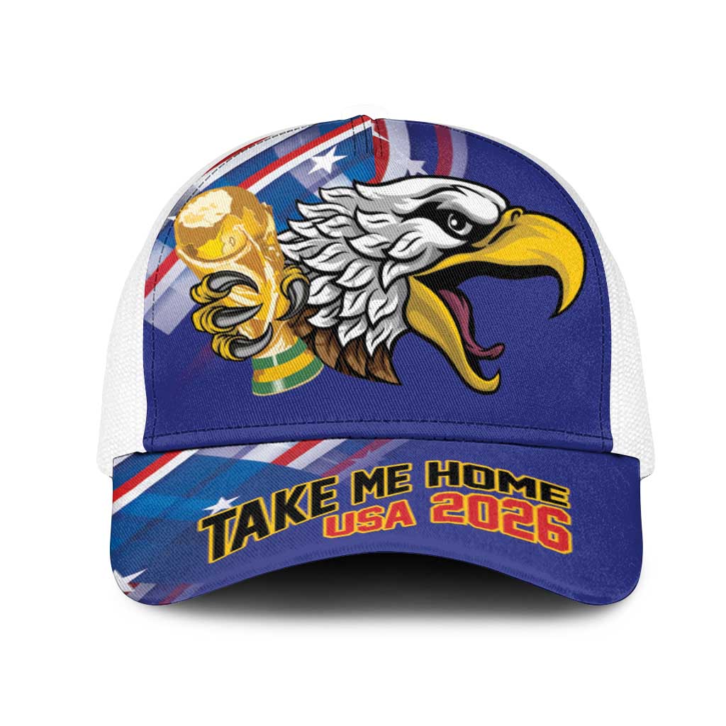 United States 2026 Mesh Trucker Cap Take Me Home Soccer Blue