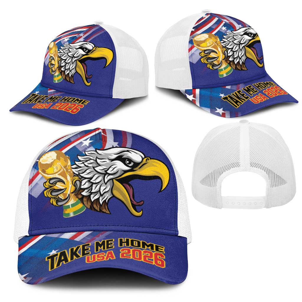 United States 2026 Mesh Trucker Cap Take Me Home Soccer Blue