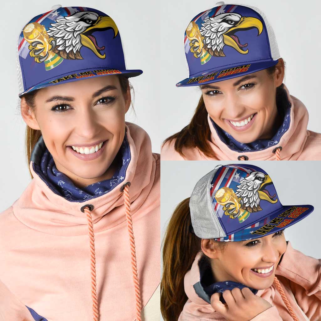 United States 2026 Mesh Trucker Cap Take Me Home Soccer Blue