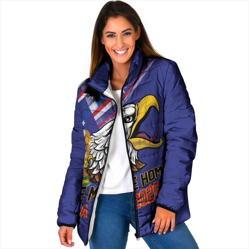 United States 2026 Personalized Padded Jacket Take Me Home Soccer Blue