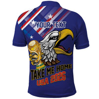 United States 2026 Personalized Polo Shirt Take Me Home Soccer Blue