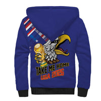 United States 2026 Personalized Sherpa Hoodie Take Me Home Soccer Blue