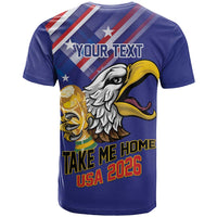 United States 2026 Personalized T Shirt Take Me Home Soccer Blue