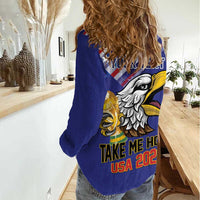 United States 2026 Personalized Women Casual Shirt Take Me Home Soccer Blue