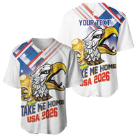 United States 2026 Personalized Baseball Jersey Take Me Home Soccer White