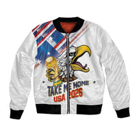 United States 2026 Personalized Bomber Jacket Take Me Home Soccer White