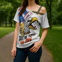United States 2026 Personalized Cross Shoulder Shirt Take Me Home Soccer White