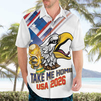 United States 2026 Personalized Hawaiian Shirt Take Me Home Soccer White