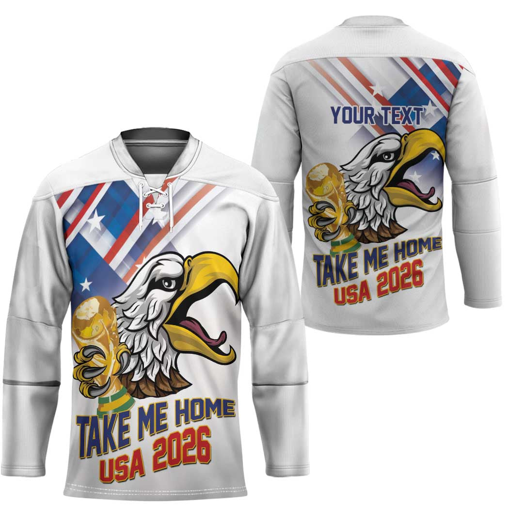 United States 2026 Personalized Hockey Jersey Take Me Home Soccer White
