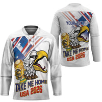 United States 2026 Personalized Hockey Jersey Take Me Home Soccer White