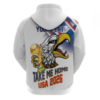 United States 2026 Personalized Hoodie Take Me Home Soccer White