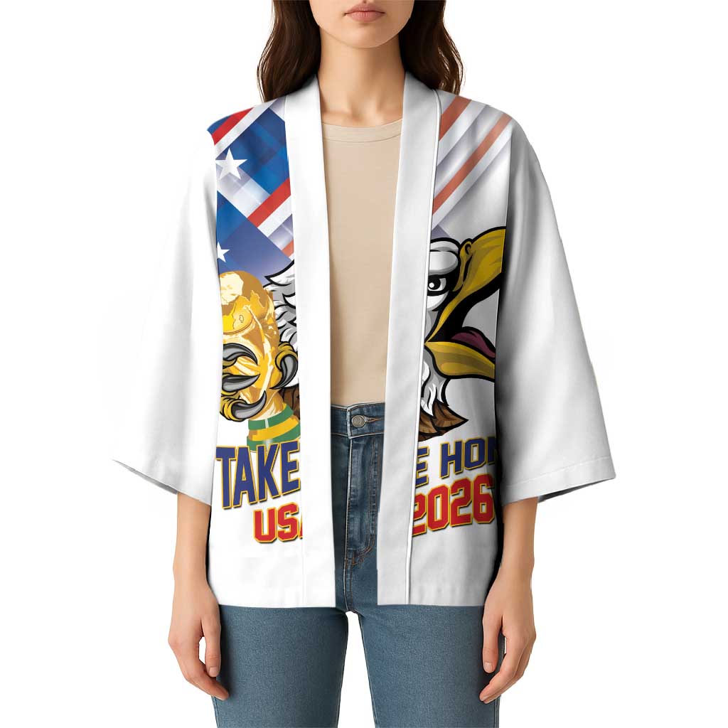United States 2026 Personalized Kimono Take Me Home Soccer White