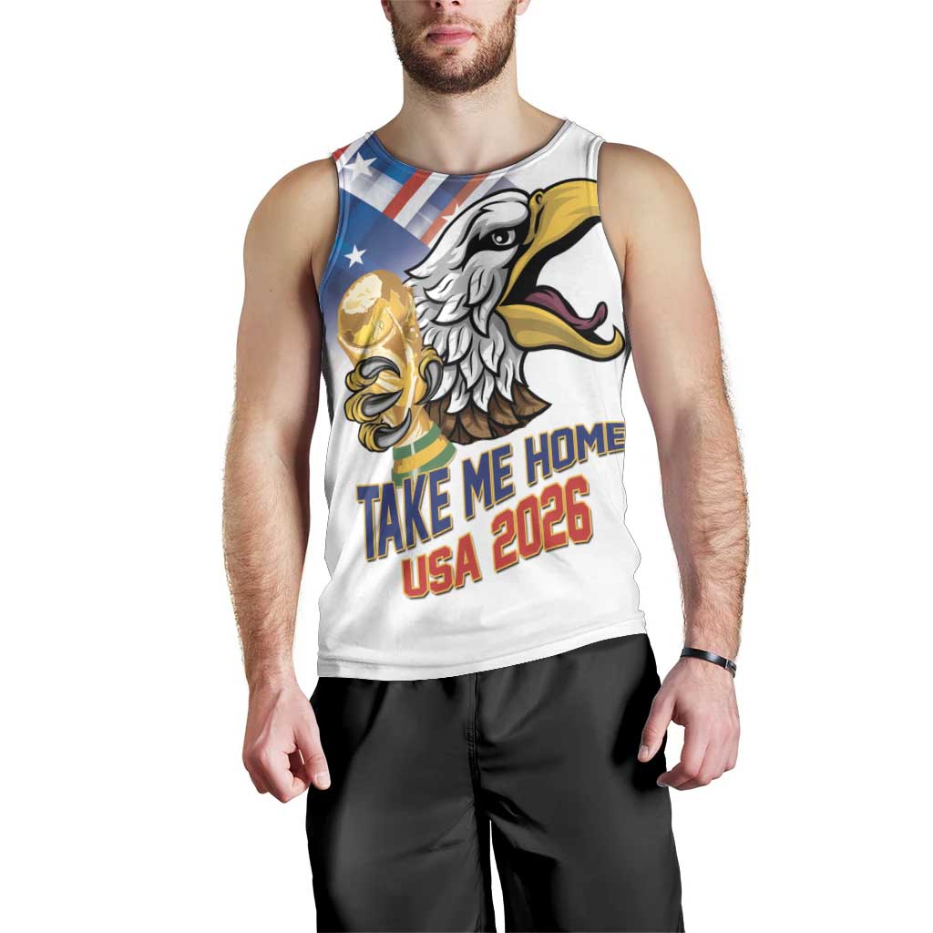 United States 2026 Personalized Men Tank Top Take Me Home Soccer White