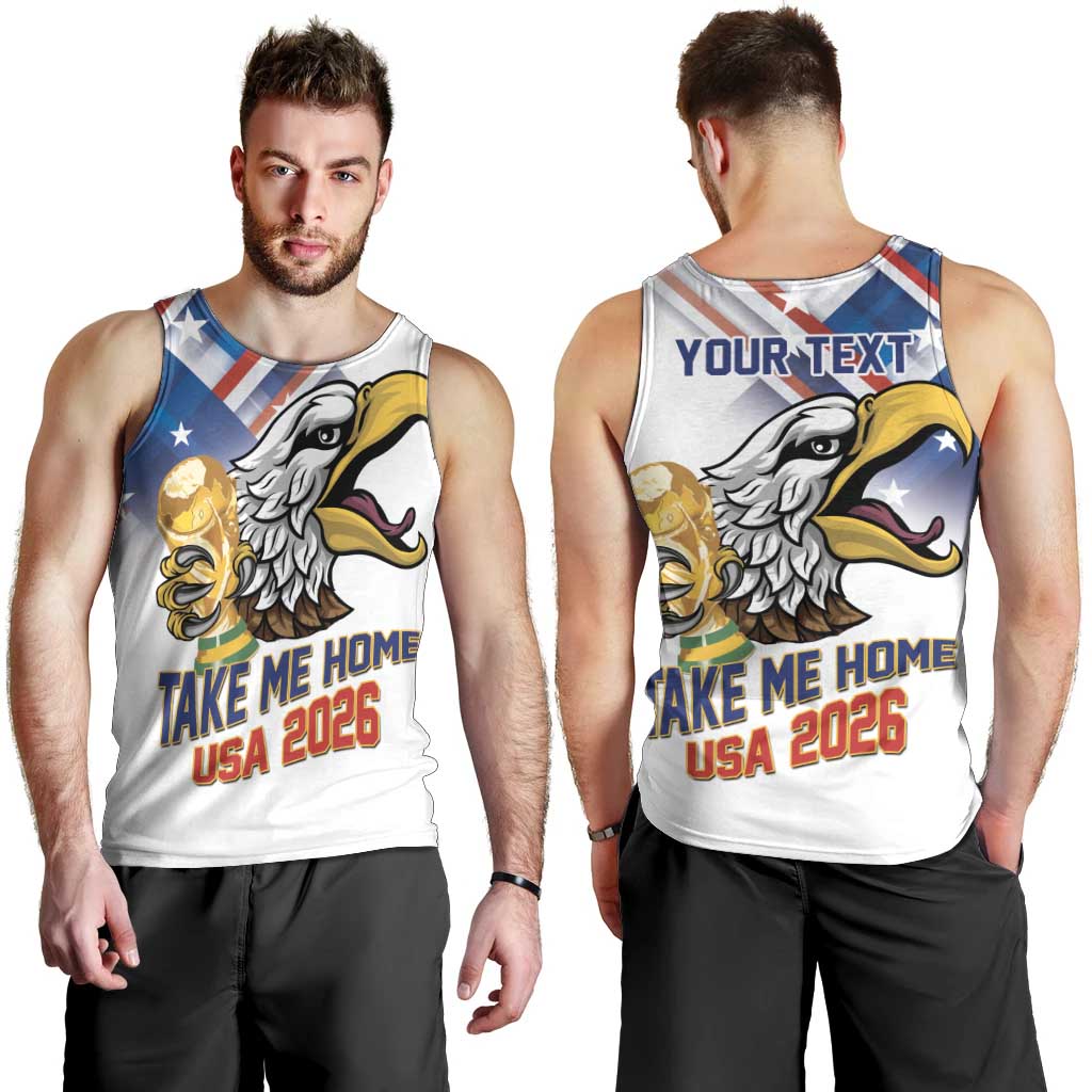 United States 2026 Personalized Men Tank Top Take Me Home Soccer White