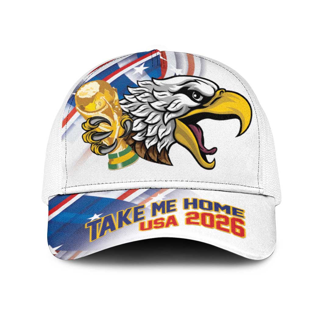 United States 2026 Mesh Trucker Cap Take Me Home Soccer White