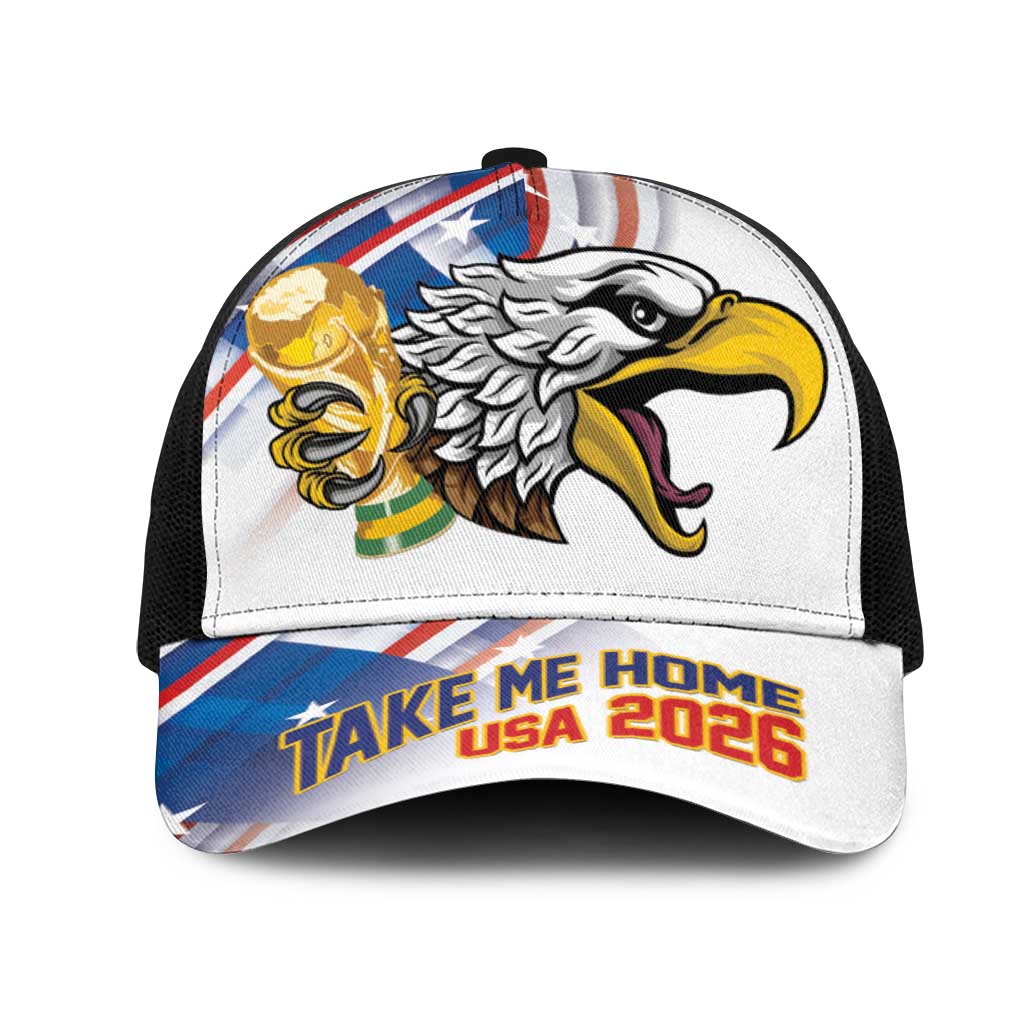 United States 2026 Mesh Trucker Cap Take Me Home Soccer White
