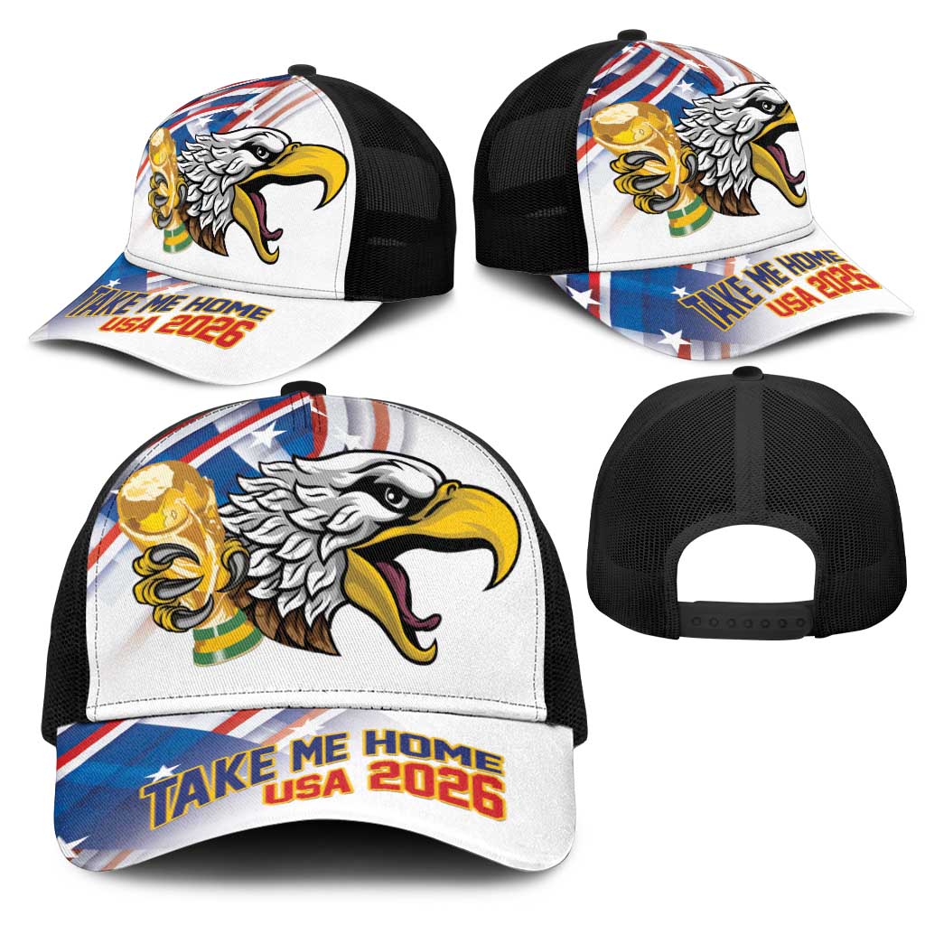 United States 2026 Mesh Trucker Cap Take Me Home Soccer White