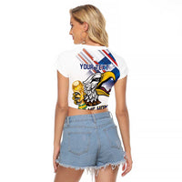 United States 2026 Personalized Raglan Cropped T Shirt Take Me Home Soccer White