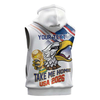 United States 2026 Personalized Sleeveless Hoodie Take Me Home Soccer White