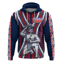 Aotearoa Father's Day Gift For Dad Hoodie Aroha Ahau Ki A Koe Papa - Maori Style Pattern - Wonder Print Shop