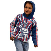 Aotearoa Father's Day Gift For Dad Kid Hoodie Aroha Ahau Ki A Koe Papa - Maori Style Pattern - Wonder Print Shop
