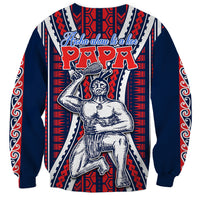 Aotearoa Father's Day Gift For Dad Sweatshirt Aroha Ahau Ki A Koe Papa - Maori Style Pattern - Wonder Print Shop