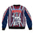 Personalised Aotearoa Father's Day Gift For Dad Bomber Jacket Aroha Ahau Ki A Koe Papa - Maori Style Pattern LT9 - Wonder Print Shop