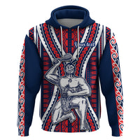 Personalised Aotearoa Father's Day Gift For Dad Hoodie Aroha Ahau Ki A Koe Papa - Maori Style Pattern - Wonder Print Shop