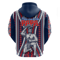 Personalised Aotearoa Father's Day Gift For Dad Hoodie Aroha Ahau Ki A Koe Papa - Maori Style Pattern - Wonder Print Shop