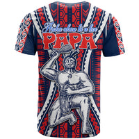 Personalised Aotearoa Father's Day Gift For Dad T Shirt Aroha Ahau Ki A Koe Papa - Maori Style Pattern - Wonder Print Shop