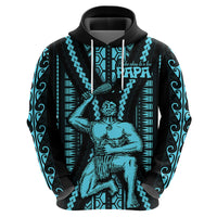 Aotearoa Father's Day Gift For Dad Hoodie Aroha Ahau Ki A Koe Papa - Aqua Maori Style Pattern - Wonder Print Shop