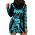 Aotearoa Father's Day Gift For Dad Hoodie Dress Aroha Ahau Ki A Koe Papa - Aqua Maori Style Pattern - Wonder Print Shop