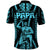 Aotearoa Father's Day Gift For Dad Polo Shirt Aroha Ahau Ki A Koe Papa - Aqua Maori Style Pattern - Wonder Print Shop