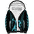 Aotearoa Father's Day Gift For Dad Sherpa Hoodie Aroha Ahau Ki A Koe Papa - Aqua Maori Style Pattern - Wonder Print Shop