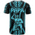 Aotearoa Father's Day Gift For Dad T Shirt Aroha Ahau Ki A Koe Papa - Aqua Maori Style Pattern - Wonder Print Shop