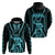 Personalised Aotearoa Father's Day Gift For Dad Hoodie Aroha Ahau Ki A Koe Papa - Aqua Maori Style Pattern - Wonder Print Shop