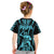 Personalised Aotearoa Father's Day Gift For Dad Kid T Shirt Aroha Ahau Ki A Koe Papa - Aqua Maori Style Pattern - Wonder Print Shop