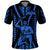 Aotearoa Father's Day Gift For Dad Polo Shirt Aroha Ahau Ki A Koe Papa - Blue Maori Style Pattern - Wonder Print Shop