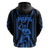 Personalised Aotearoa Father's Day Gift For Dad Hoodie Aroha Ahau Ki A Koe Papa - Blue Maori Style Pattern - Wonder Print Shop