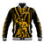 Aotearoa Father's Day Gift For Dad Baseball Jacket Aroha Ahau Ki A Koe Papa - Gold Maori Style Pattern LT9 - Wonder Print Shop
