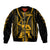 Aotearoa Father's Day Gift For Dad Bomber Jacket Aroha Ahau Ki A Koe Papa - Gold Maori Style Pattern LT9 - Wonder Print Shop