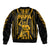 Aotearoa Father's Day Gift For Dad Bomber Jacket Aroha Ahau Ki A Koe Papa - Gold Maori Style Pattern LT9 - Wonder Print Shop