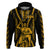 Aotearoa Father's Day Gift For Dad Hoodie Aroha Ahau Ki A Koe Papa - Gold Maori Style Pattern - Wonder Print Shop