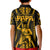 Aotearoa Father's Day Gift For Dad Kid Polo Shirt Aroha Ahau Ki A Koe Papa - Gold Maori Style Pattern - Wonder Print Shop