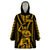 Aotearoa Father's Day Gift For Dad Wearable Blanket Hoodie Aroha Ahau Ki A Koe Papa - Gold Maori Style Pattern - Wonder Print Shop