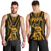 personalised-aotearoa-fathers-day-gift-for-dad-men-tank-top-aroha-ahau-ki-a-koe-papa-gold-maori-style-pattern