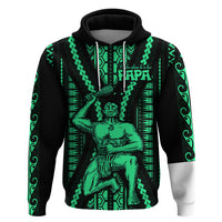 Maori Fathers Day New Zealand Hoodie Aroha Ahau Ki A Koe Papa - Green - Wonder Print Shop
